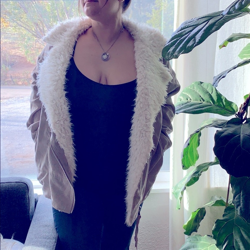 💜Lavender Corduroy Moto Jacket